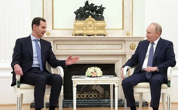 بشار الاسد روس پہنچ گئے، پیوٹن سے ملاقات