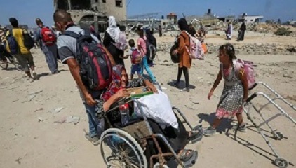 خان یونس شہر میں دوبارہ اسرائیلی آپریشن، ہزاروں فلسطینی بے گھر